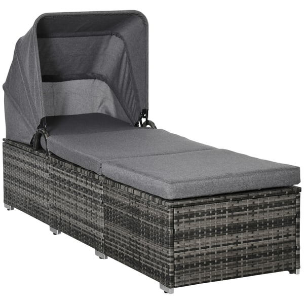 Solvogn, 195x65x40 cm, Grå Solvogn, 195x65x40 cm, Grå