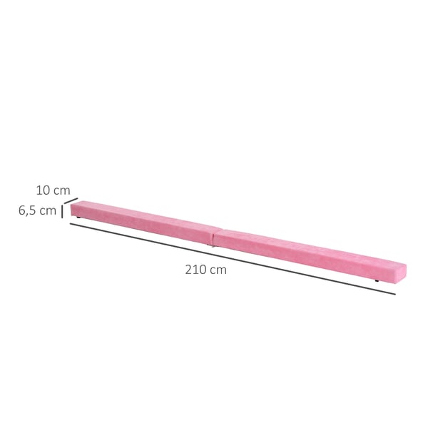 Balancestang, 210x10x6,5 cm, Pink