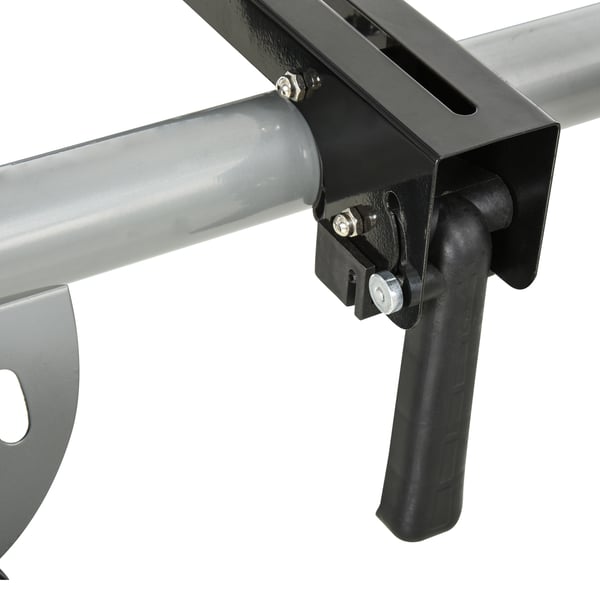 Kap- och geringssågbord, 73x96x123,5-245 cm, Svart-Silver