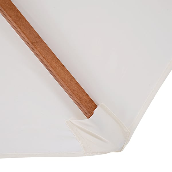 Puutarhavarjo, puinen, 270x250 cm, kerma