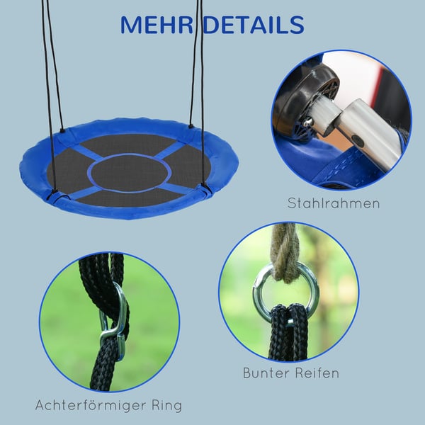 Nest Swing, 110 cm diameter, Blå