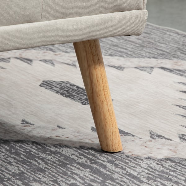 Soffa med bäddfunktion, 181x77x78 cm, Beige