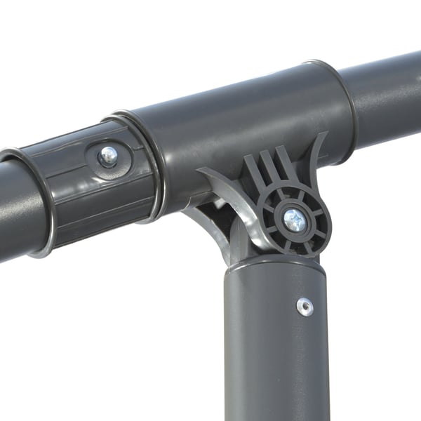 Udendørs Cantilever-parasol, 292 cm, Mørkegrå