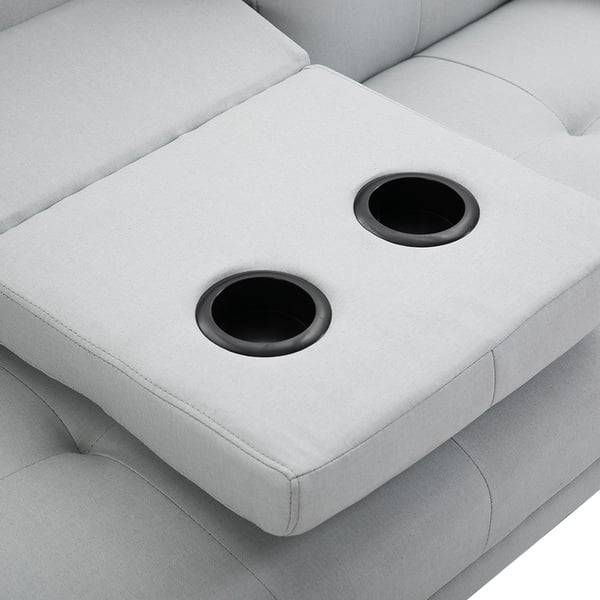 Bäddsoffa, 181x77x72 cm, Ljusgrå