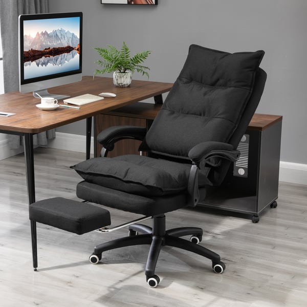 Kontorstol med massagefunktion, 70x62x120-130 cm, sort