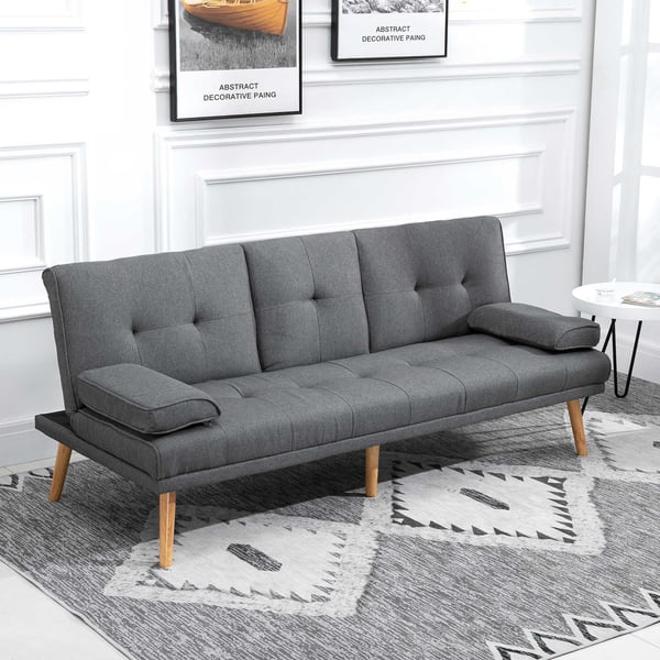 Sovesofa, 181x77x78 cm, Mørkegrå