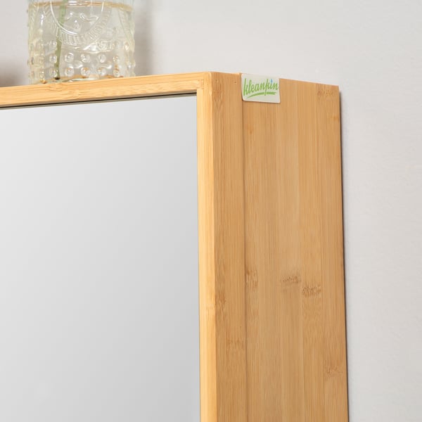 Badeværelsesskab, 65,2x14x50 cm, Naturligt Træ