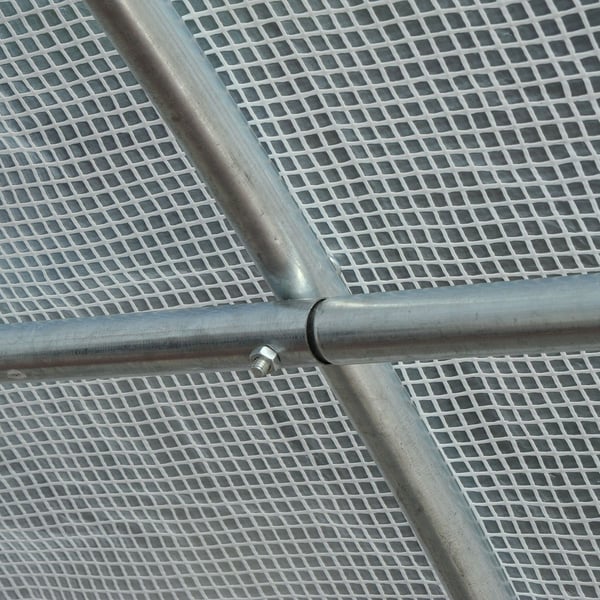 Drivhus, 600x300x200 cm, Hvid
