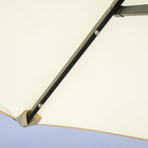 Patiosateenvarjo, 292x150x218 cm, beige