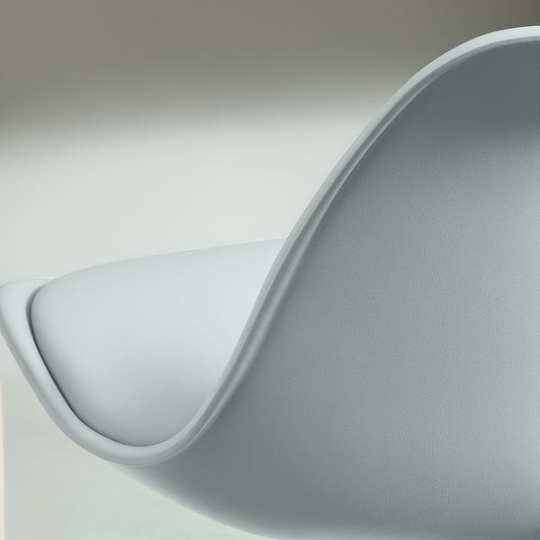 Barstol, 38x42x82-104 cm, Grå