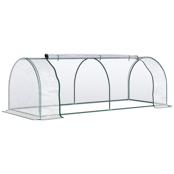 Drivhus, 250x100x80 cm, Transparent