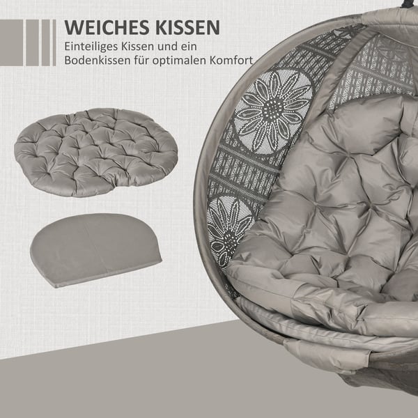 Hængestol, 116x125x172 cm, Sand