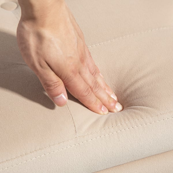 Opbevaringsbænk, 107x42x65 cm, Beige