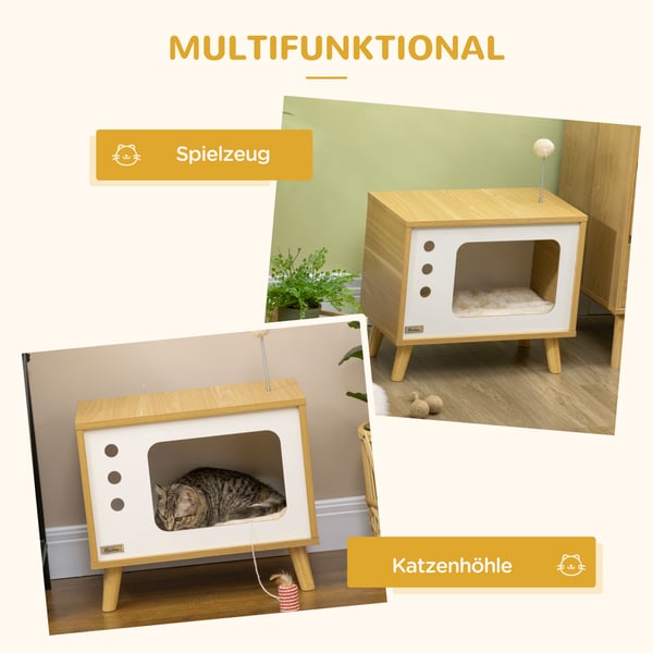 Kattkoja, 50x28x43 cm, Beige