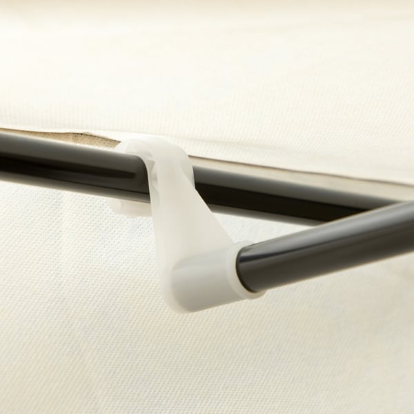 Stofskab, 103x43x162,5 cm, Creme