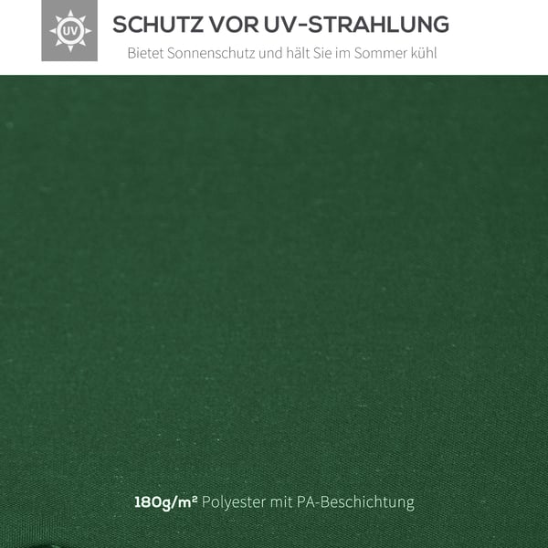 Udskiftnings tag til pavillon, 300x300 cm, grå