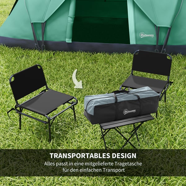 Campingtelt, 455x230x180 cm, Grøn