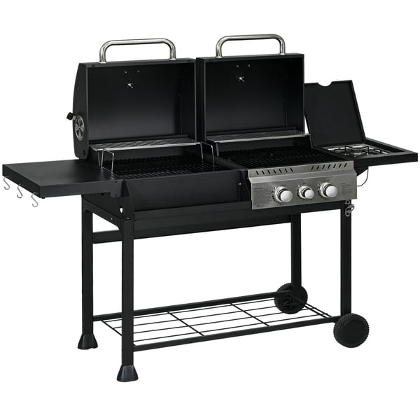Gasolgrill, 161x53x101 cm, Svart
