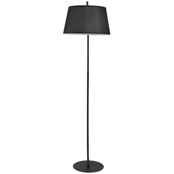 Gulvlampe, Metal, 105x47x190 cm, Sort