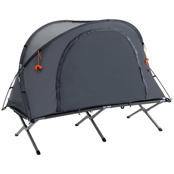 Campingbädd, 200x86x147 cm, Grå