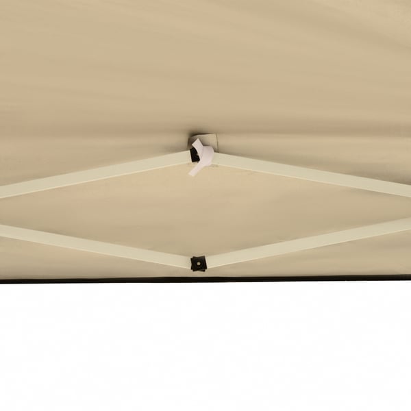 Pop-up-tält med tak, 295x295x255 cm, svart