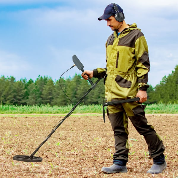 Metal Detector, 28x21x48-130 cm, Mørkegrå
