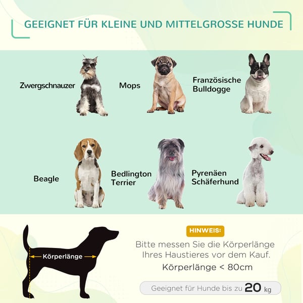 Hundeseng, Hævet udendørs hundeseng med baldakin, 92x76x90 cm, Brun