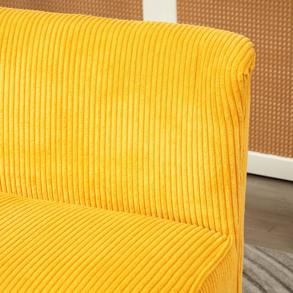 Sohva, 117x56,5x77 cm, Keltainen