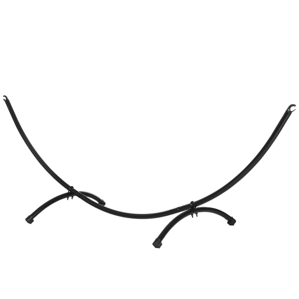 Hængekøjestativ, 300x90x100 cm, Sort, Metal