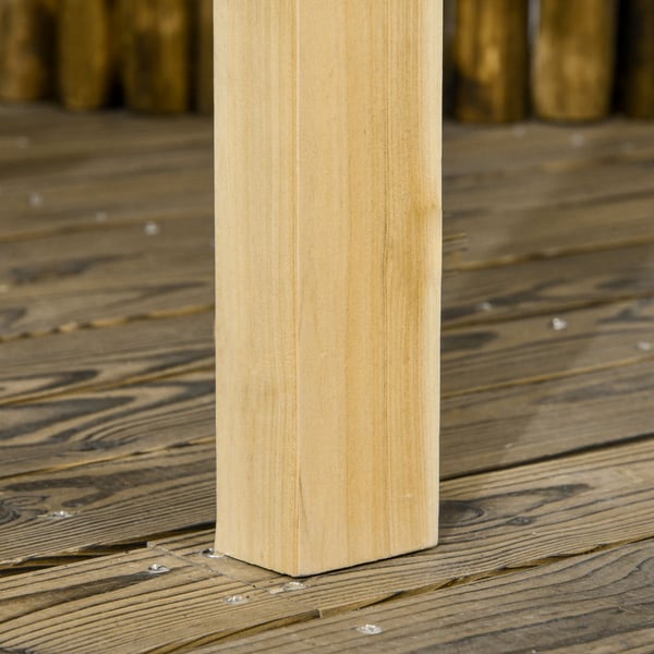 Puutarhakeinu, 221x140x196 cm, luonnonväri