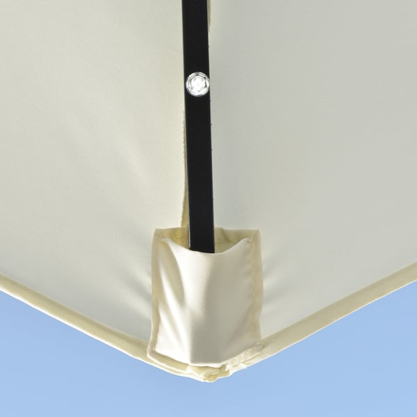Patiosateenvarjo, 270x135x240 cm, beige