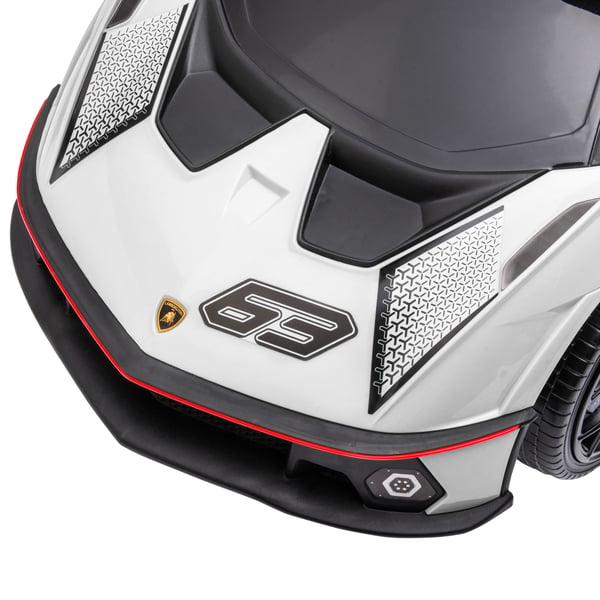 Ride-On bil, 67x28x38 cm, hvid og sort