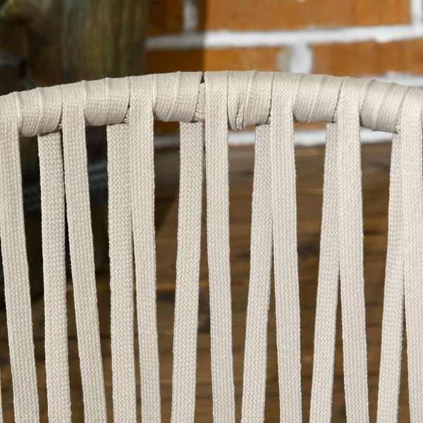 Terassituolisetti, 2 osaa, 57x60x71 cm, beige, metallirunko