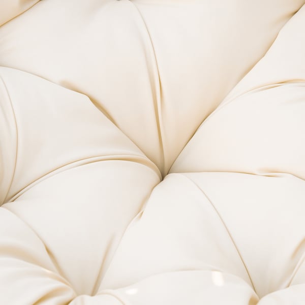 Papasan-tuoli 87x97x90 cm, beige, metallirunko