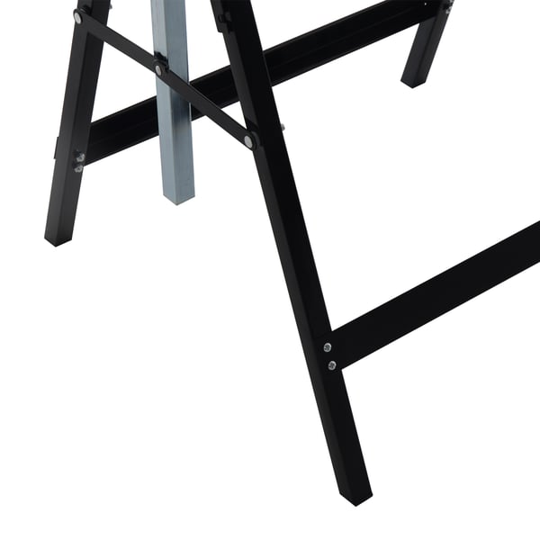 Stilladsbuk, 68x58x80-130 cm, Sort