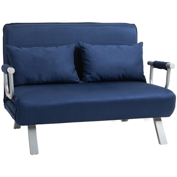 Soffa med bäddfunktion, 111x80x78 cm, Blå