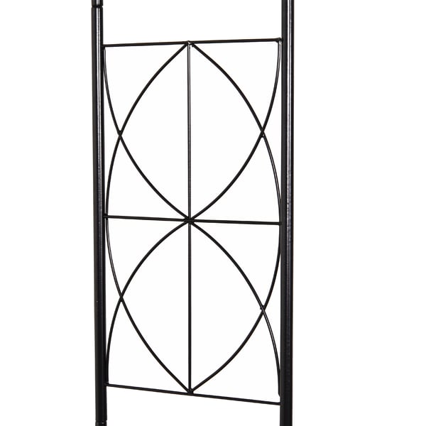 Puutarhakaari, 114x30x230 cm, Musta