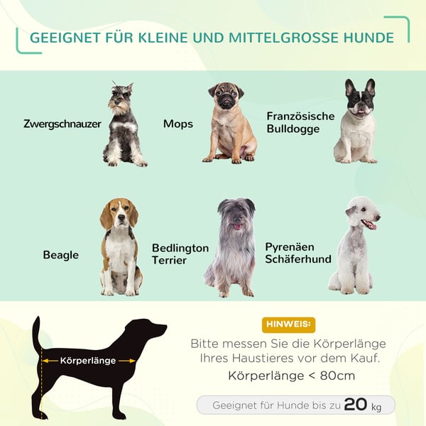 Hundeseng med baldakin, 92x76x90 cm, Grå