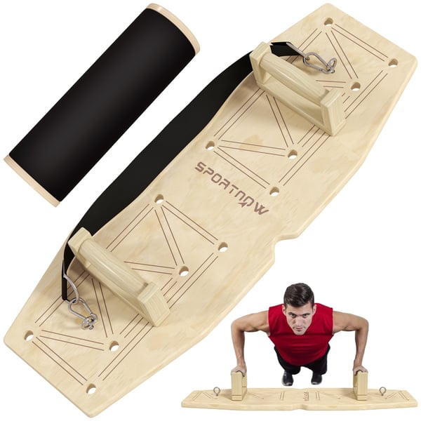 Push Up-stänger, 80x30x26 cm, Naturligt trä