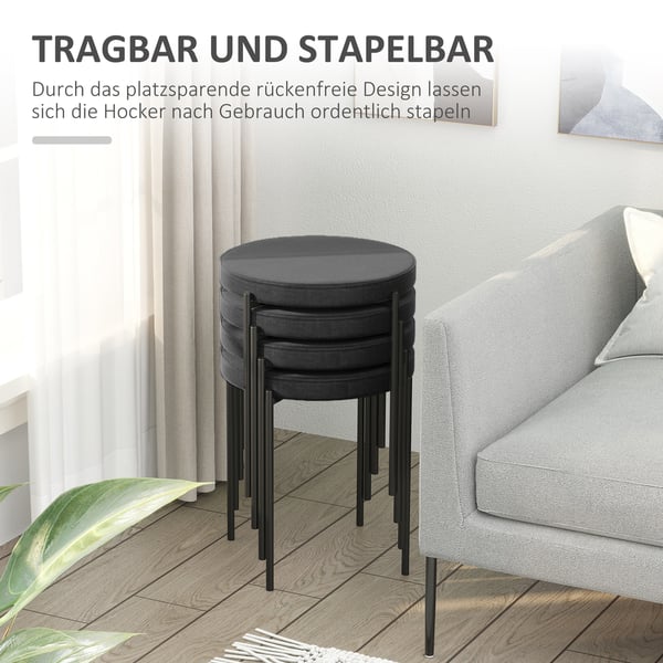 Matpall, 41,5x41,5x46 cm, Svart