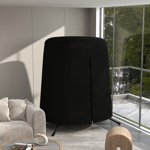 Riipputuolin päällinen, ulkokäyttöön, 196x230 cm, musta
