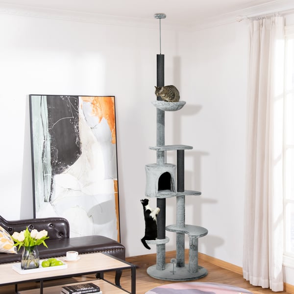Kissapuu, 60x225-255 cm, Harmaa