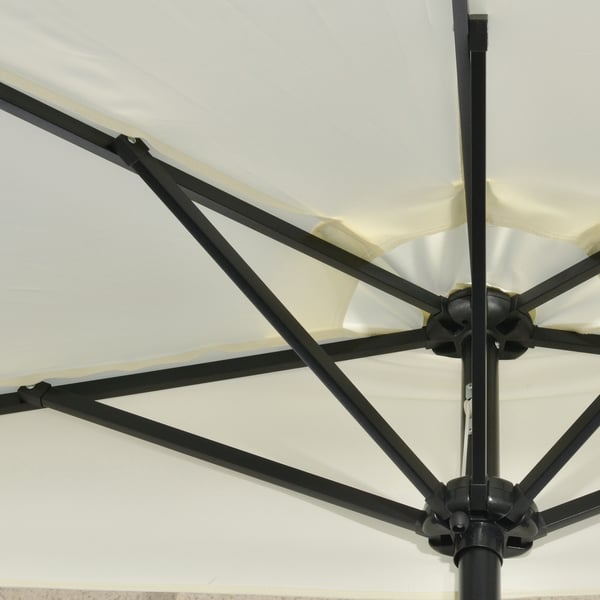 Patiosateenvarjo, 270x135x240 cm, beige