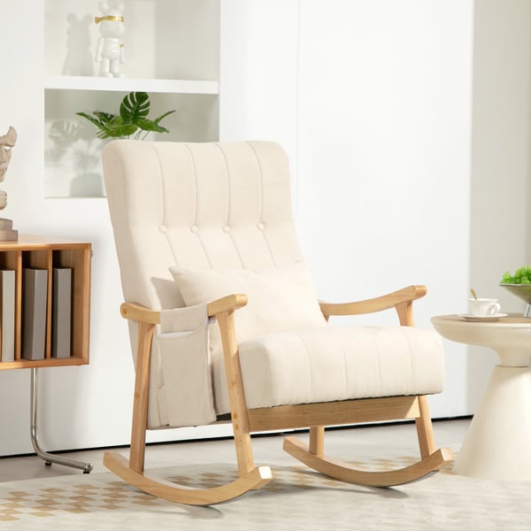 Gyngestol, 65x90x98 cm, Beige