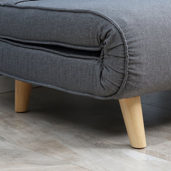 Bäddsoffa, 95x95x80 cm, Grå