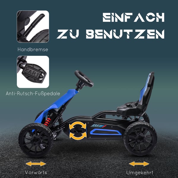 Gokart, 100x58x58,5 cm, Blå