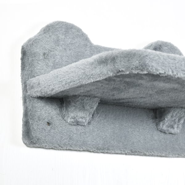 Klatrevæg til katte, 40x28x73 cm, grå