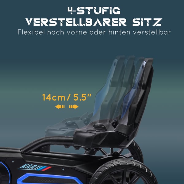 Gokart, 100x58x58,5 cm, Blå