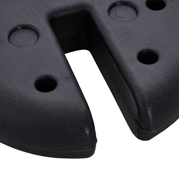 Juhlatarvikkeen paino, HDPE, Ø25x6 cm, Musta