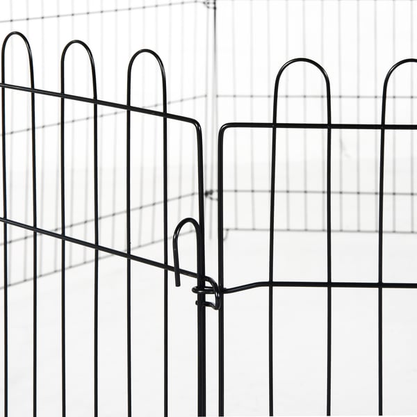 Hvalpelegegård, 71x61 cm, Sort, Metal